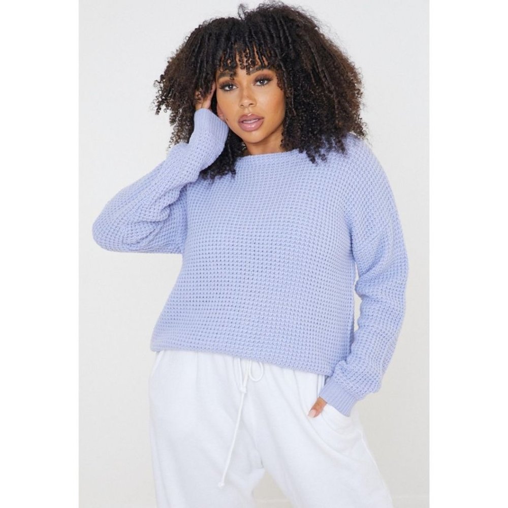 NWT Missguided Plus Size Over the Shoulder Jumper Lilac Size
